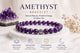 Premium Natural Amethyst Bracelet | Calm, Clarity & Crown Chakra Crystal Jewelry