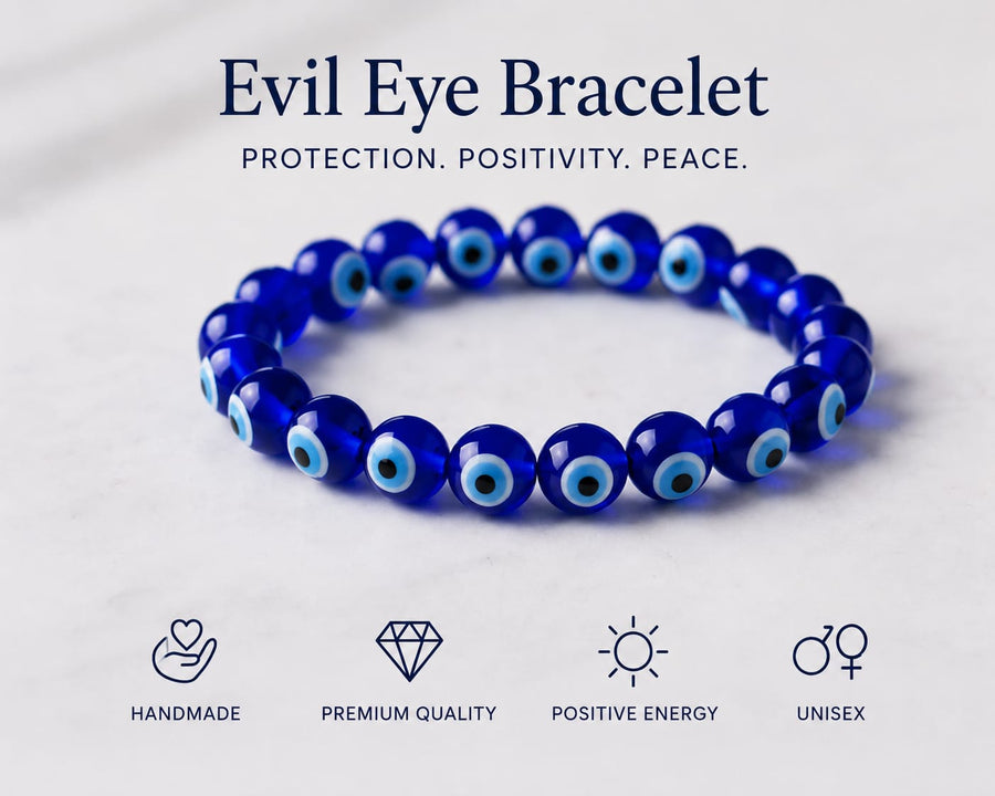 Premium Evil Eye Bracelet | Stylish Protection Charm for Men & Women