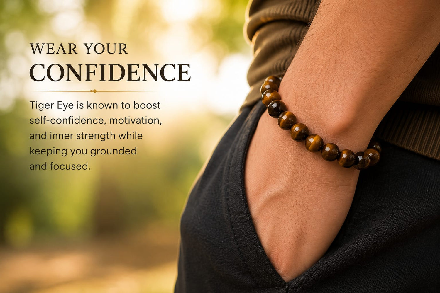 Tiger Eye Bracelet | Courage, Confidence & Protection Crystal Jewelry