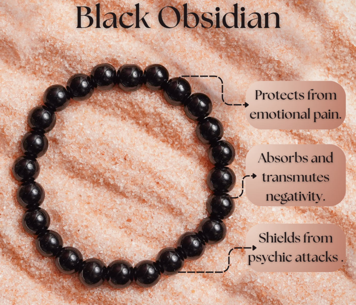 Black Obsidian Bracelet