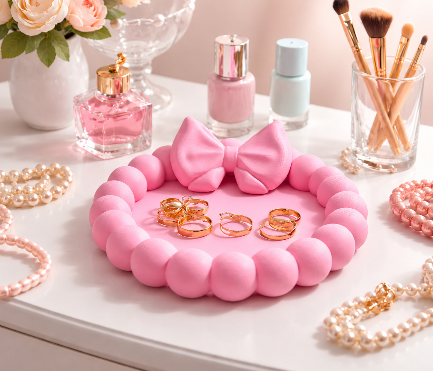 Cute Pink Trinket tray