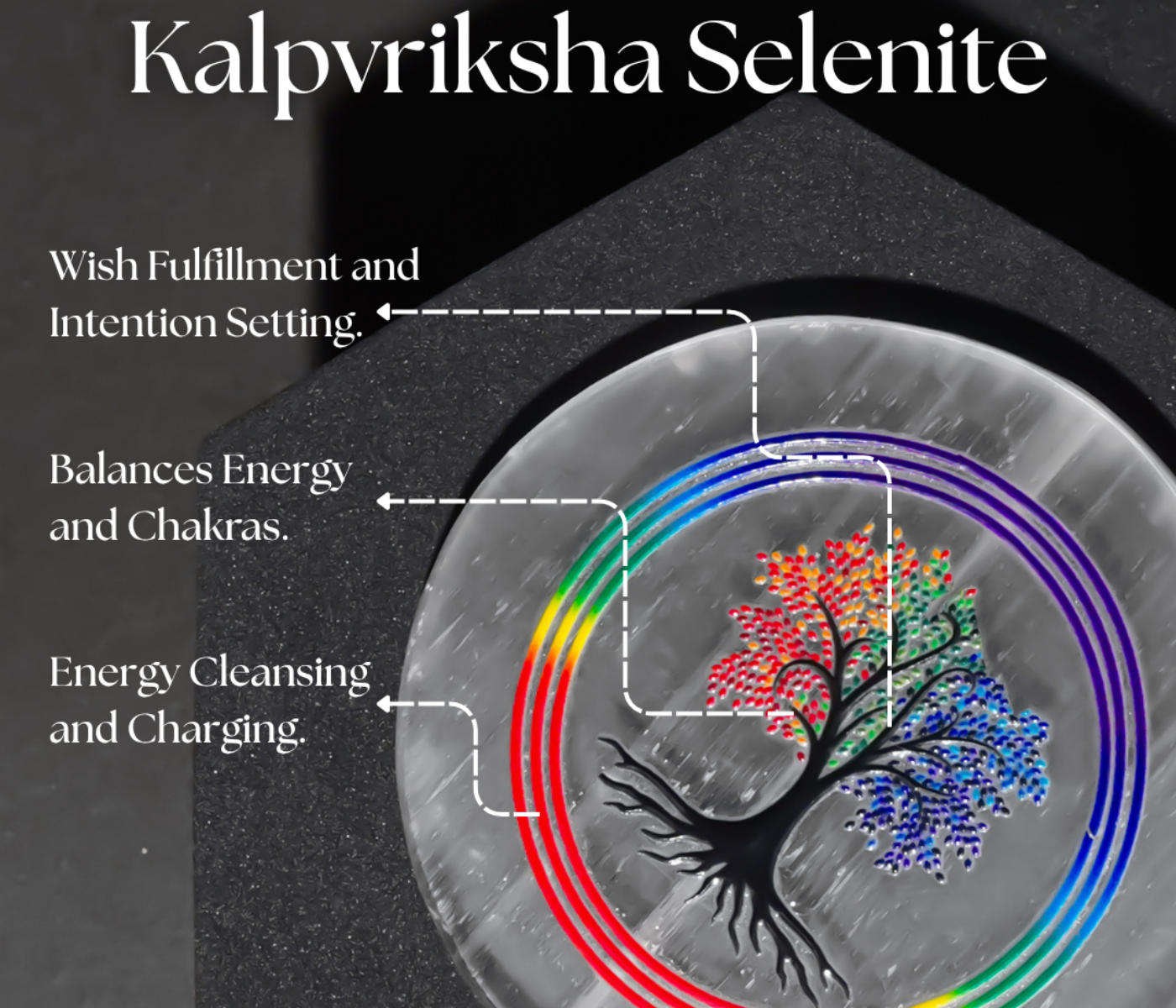 Kalpvriksha Selenite Plate