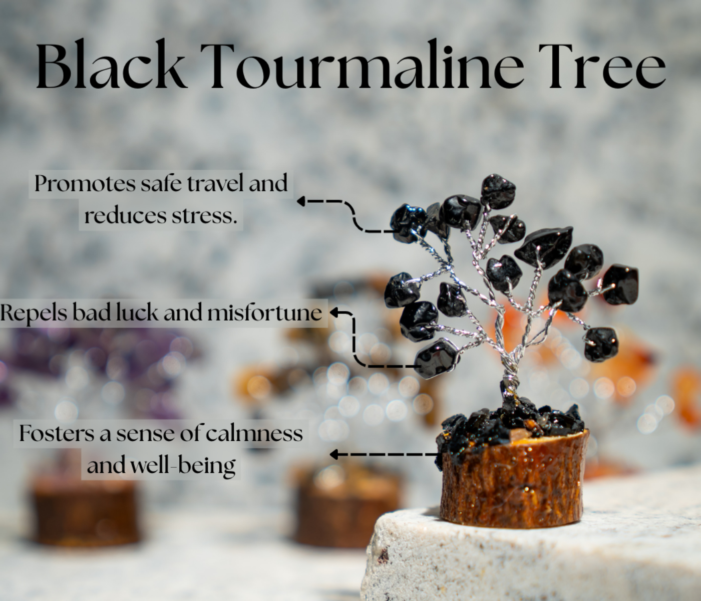 Black Tourmaline Tree