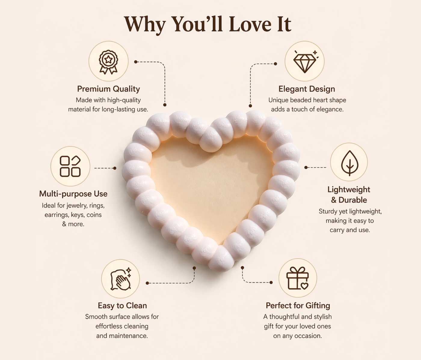 Bubble Heart Tray