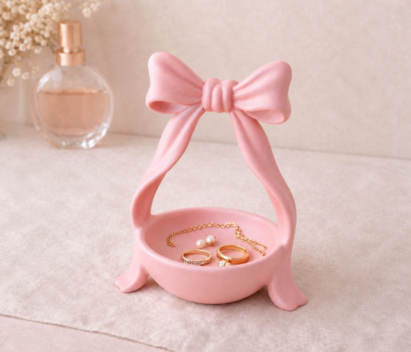 Pink Bow Bowl