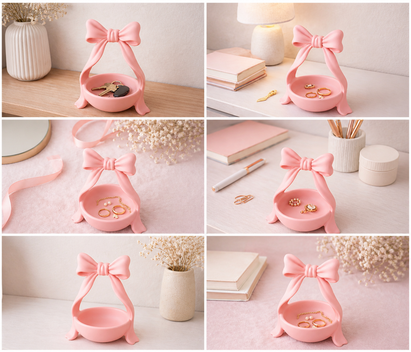 Pink Bow Bowl